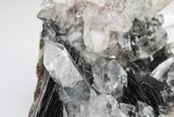 Quartz Crystals On Sparkling Bladed Hematite - Lechang Mine #226000-4